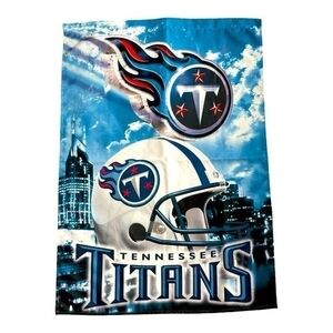 Tennessee Titans NFL Fabric Banner Flag Blue Team Memorabilia Fan Cave Decor New